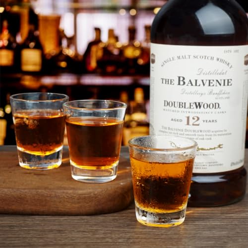 BCnmviku 4 Pack Heavy Base Clear 1.5 oz Shot Glasses Set – Model BC-029-4Pack