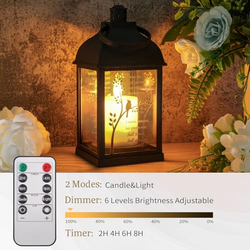 Memorial Lantern with Inscription - Sympathy Gift for Loved Ones