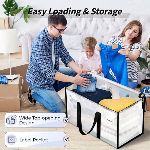 Ukeetap Extra Large Storage Bins with Lids & Handles, 8 Pack