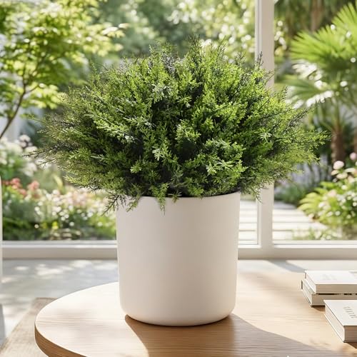 Waipfaru 36 Bundles UV Resistant Artificial Outdoor Plants - Green
