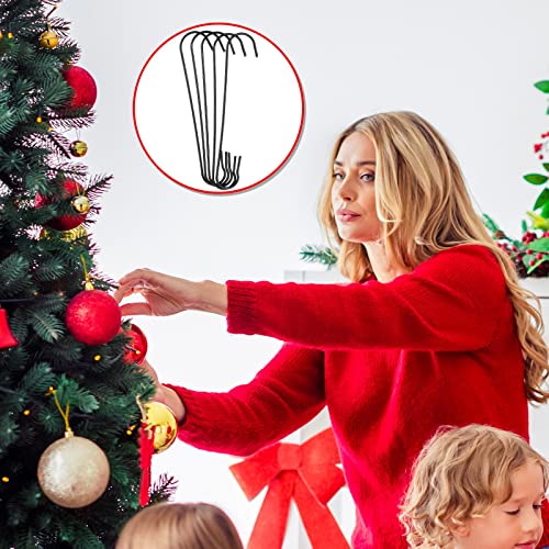 120-Piece Metal Christmas Ornament Hooks with Storage Box - C-Shape Hangers