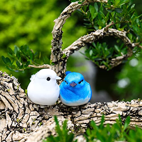 5-Piece Artificial Parrot Ornaments with Clips, 4.7-Inch Realistic Birds