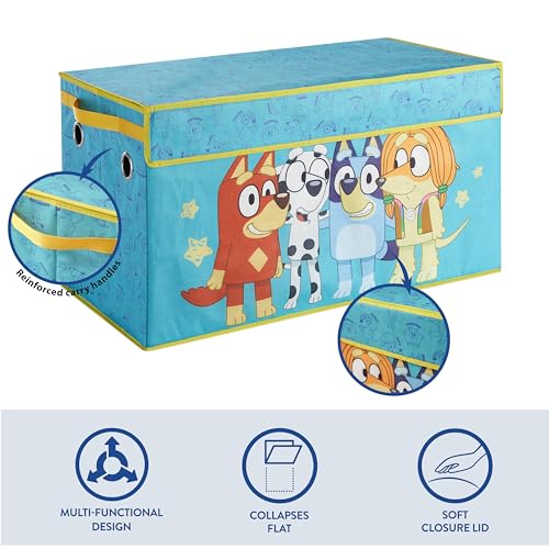 Collapsible Kids Storage Trunk with Soft Lid - 28.5 x 14.5 x 16 Inches