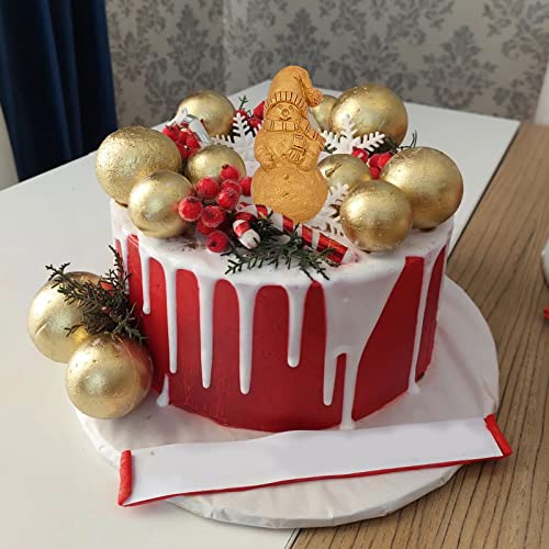 Christmas Silicone Fondant Molds 2 Pcs Santa Snowflake Reindeer Cake Decorations