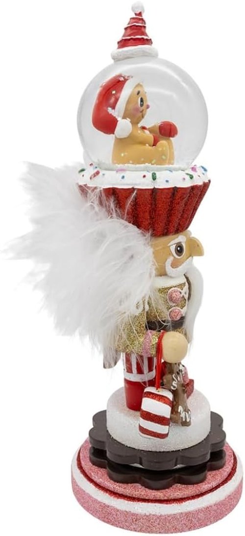 Kurt Adler Gingerbread Water Globe Nutcracker - Festive Holiday Decor | 6-Inch