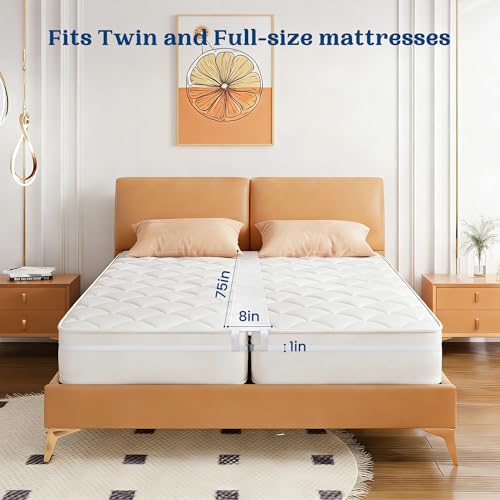 8-Inch Bed Bridge Twin to King Converter Kit with Adjustable Strap