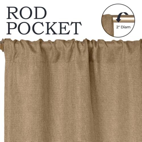 Blackout Curtains Set of 2, Room Darkening Thermal Drapes 26" x 84"