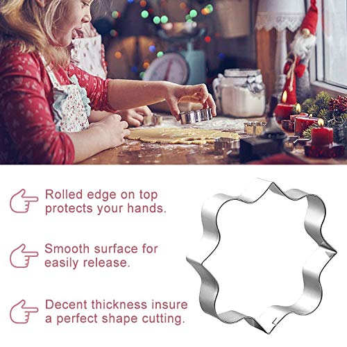 8 Pack Stainless Steel Plaque Frame Cookie Cutters for Baking & Decorating