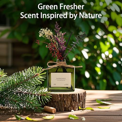 Sandalwood Reed Diffuser Set, 6.09 oz Long-Lasting Home Fragrance with Sticks