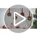 8 Pcs Mini Christmas Cabinet Wreaths, 9.5-Inch Artificial Pine Garland
