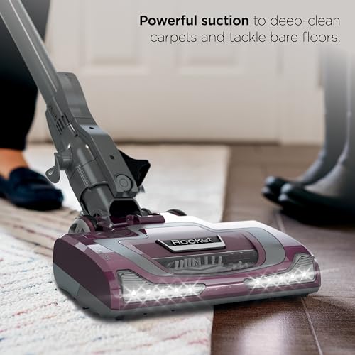 Shark Rocket Pet Plus Corded Stick Vacuum HV322 Bordeaux Silver
