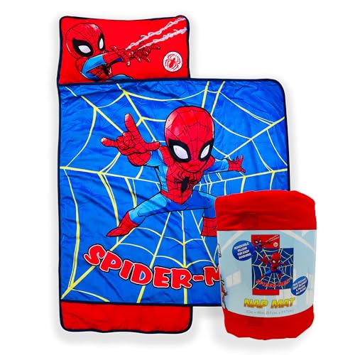 Kids Nap Mat with Pillow and Blanket Microfiber Sleeping Bag for Preschool