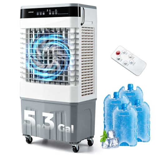 3-in-1 Portable Evaporative Air Cooler 2100 CFM Swamp Cooler with Remote
