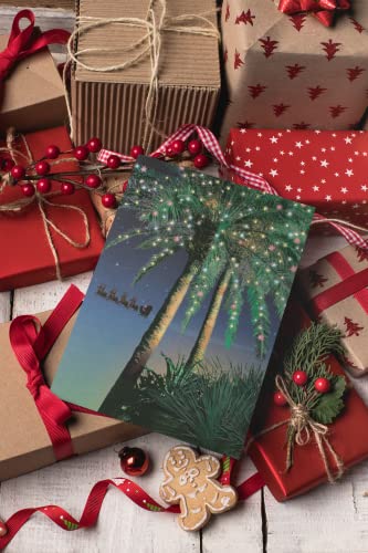 Stonehouse Collection Tropical Christmas Cards - Standard Pack, 18 Holiday Greetings