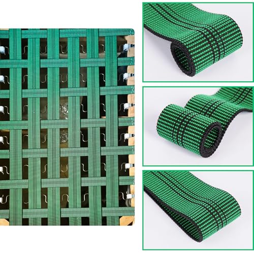 Elastic Upholstery Webbing for Chair and Sofa Repair, 2 Rolls, 12 Yards