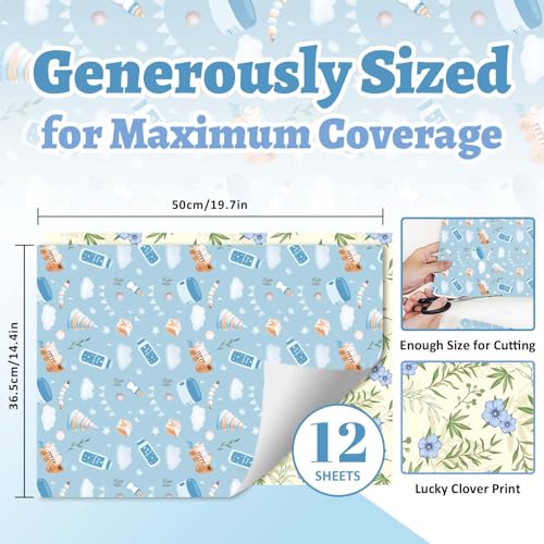 Scented Drawer Liners for Dresser, 12 Sheets Linen & Baby Powder Fragrance