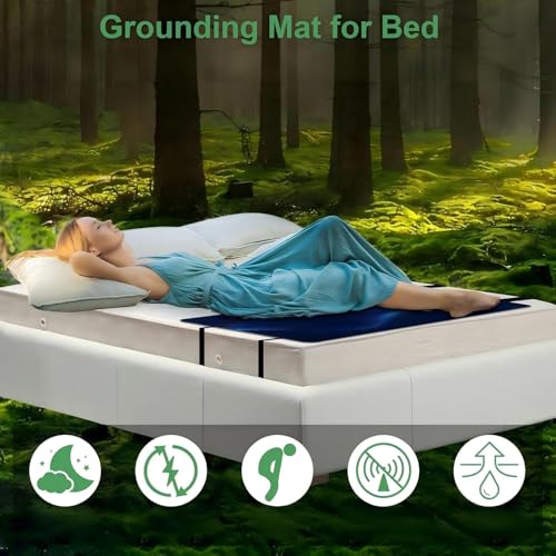 Grounding Mat for Bed - Anti-Static Earthing Pad (Queen, 60"x27")