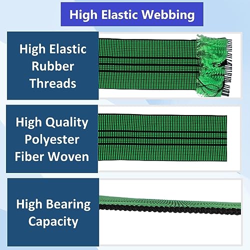 Elastic Upholstery Webbing Strap for Furniture Repair, 2-inch x 32-foot