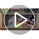 Kids Bookshelf and Toy Storage Organizer with Toy Chest