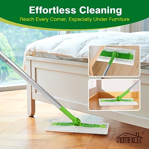 Dry Sweeping Cloth Refills for Floor Cleaning - Disposable Pads (64 Count)