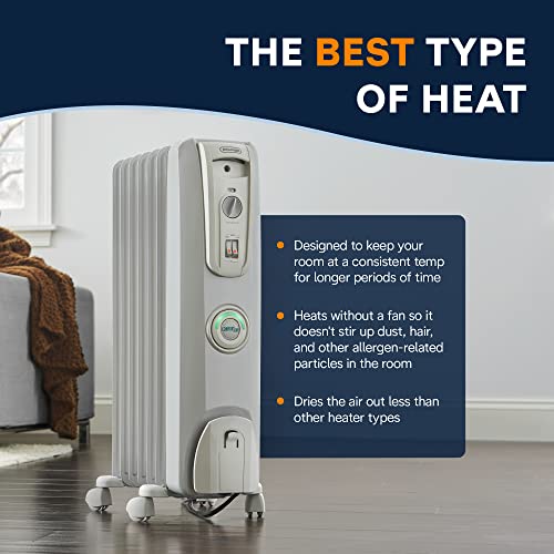 De'Longhi 1500W Oil Filled Radiator Electric Space Heater