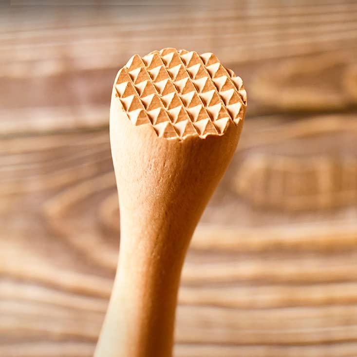 1 Pack Wooden Cocktail Muddler 10 Inch Bar & Home Bartending Tool
