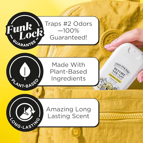 Before-You-Go Pocket Toilet Spray - Original Citrus Air Deodorizer (2 Pack)