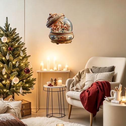 Christmas Wooden Snow Globe Puzzle for Adults - Large 450 PCS Holiday Scene