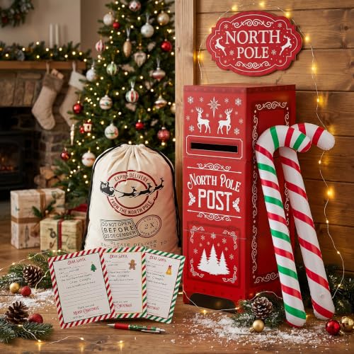 Humyoun Deer Christmas Letters to Santa Mailbox Kit - Holiday Decor