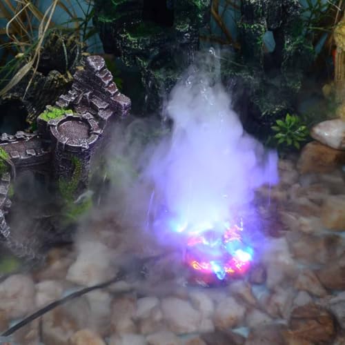 Ultrasonic Mist Maker with 12 LED Lights, Splash Guard, and Fogger