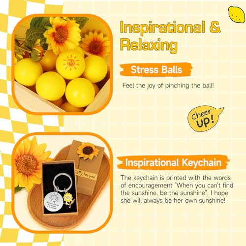 Sunshine Gift Basket for Women - 10-Piece Self Care Spa Wellness Box