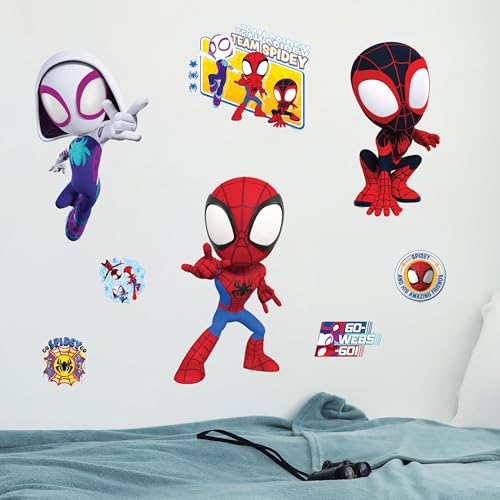 Superhero Team Peel and Stick Wall Decals - 11-13 Inch Vinyl Room Decor