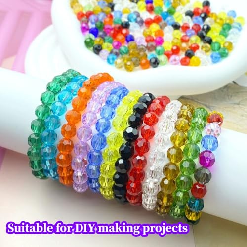 4mm Violet Faceted Crystal Glass Beads 400pc – Jewelry Making Bead Set