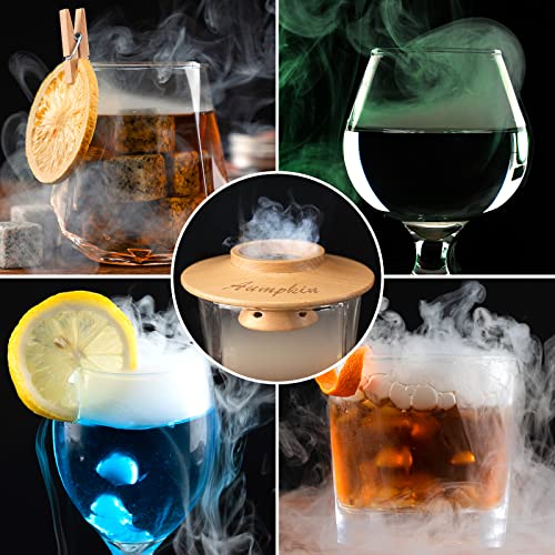 Aumpkin Cocktail Smoker Kit with Torch, 6 Flavors Wood Chips, Whiskey Infuser, Gift Set for Men & Dad (Torch Included)