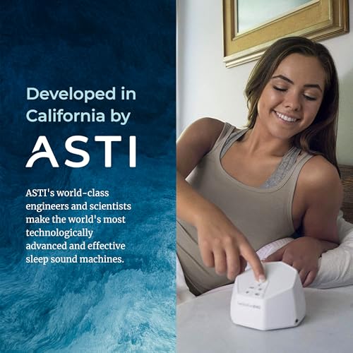 Portable White Noise Sound Machine for Sleep with 22 Non-Looping Sounds