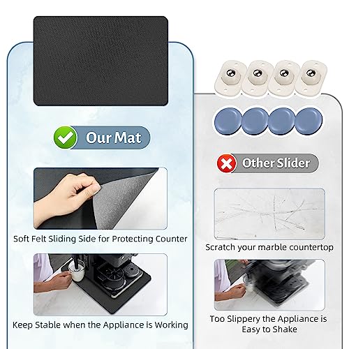 Kitchen Appliance Sliding Tray, 14x10 Inch Heat-Resistant Countertop Slider