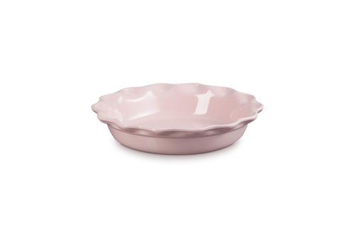 Le Creuset Stoneware Heritage Pie Dish, 9", Chiffon Pink