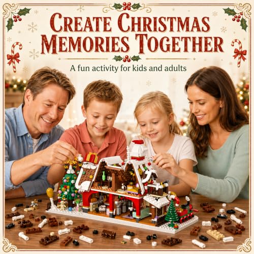 Rubypop Building Block Advent Calendar 2026 Christmas Gingerbread House Kit