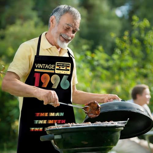 30th Birthday Gifts Funny Men's Aprons - Dad Grilling BBQ Apron for Men