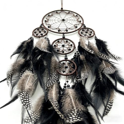 Large Handmade Boho Dream Catcher with Turquoise Wall Hanging Decor