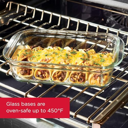 Rubbermaid Brilliance Glass Food Storage Containers Set of 9 Leak-Proof