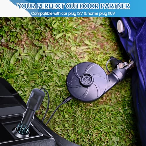 Portable Electric Air Pump for Inflatables with 3 Nozzles