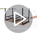 48-Inch Compact Computer Desk with Fabric Drawers for Small Spaces