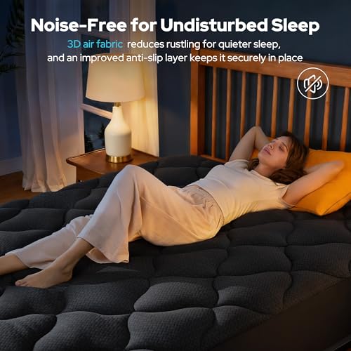 BEDLORE Waterproof Queen Mattress Pad - Quilted Fitted Mattress Protector