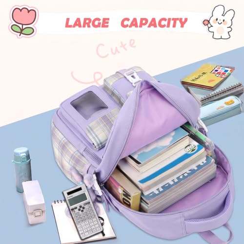 Cute Kawaii Girls School Backpack for Kids Teens & Elementary Students