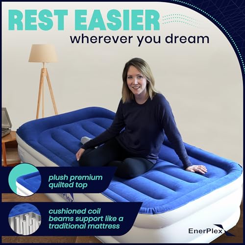 Twin Air Mattress with Built-In Pump - 16" Raised Inflatable Air Bed
