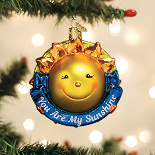 Old World Christmas You Are My Sunshine Glass Blown Ornament - Handcrafted Holiday Decoration
