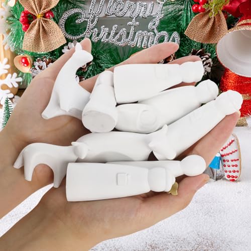 11-Piece Mini Christmas Nativity Scene Set - White Resin Holy Family Figurines