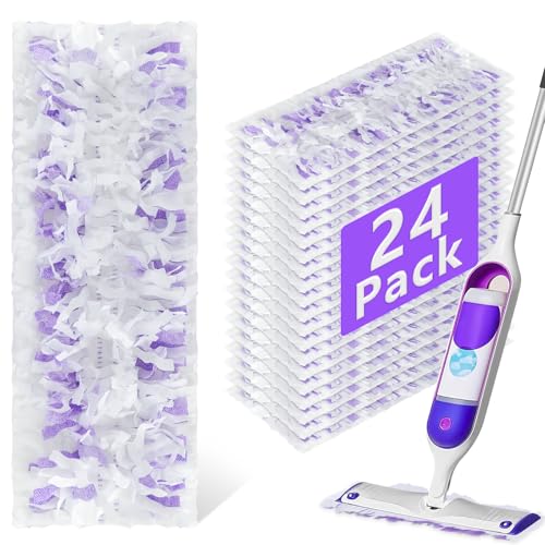 24-Pack Multi-Surface Power Mop Refill Pads - Wet and Dry Floor Cleaning