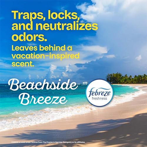 4-Gallon Small Scented Drawstring Trash Bags, Beachside Breeze - 80 Count